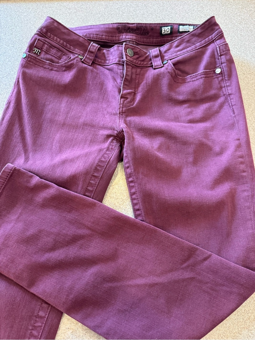 Size 30 MissMe midrise skinny Garnet jeans.  30” length